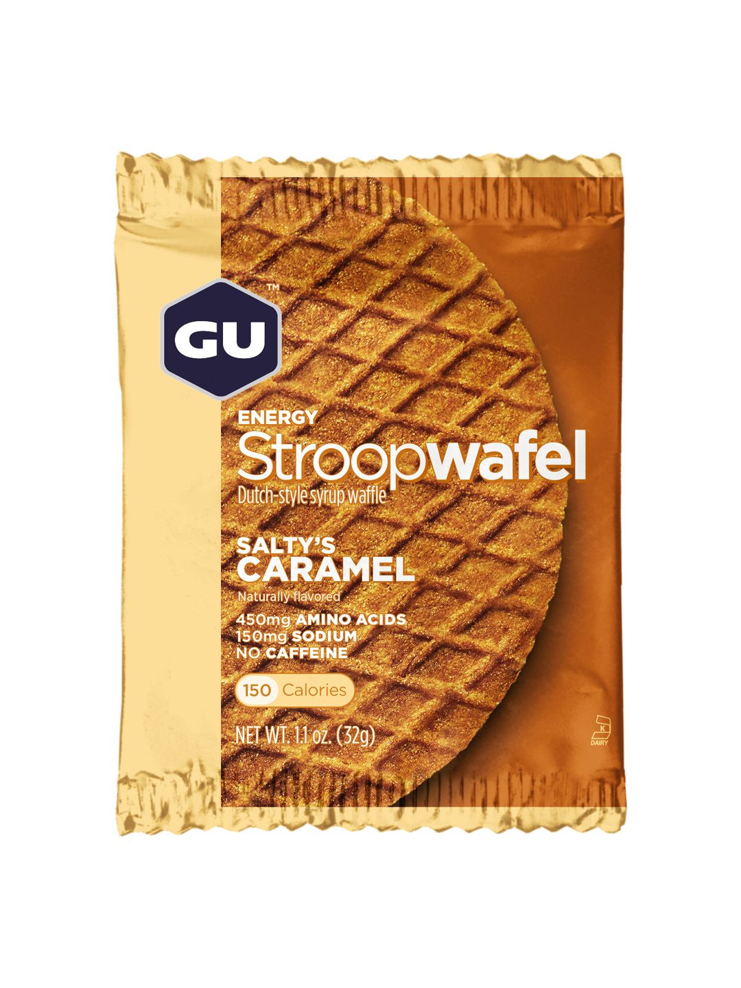 Supplement GU Stroopwafel Saltys Caramel 16 Pack/Box