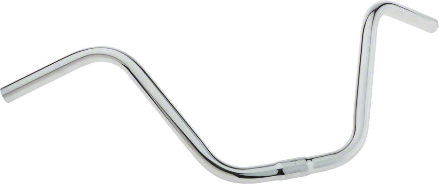 Wald 870 Hi-Rise Steel Handlebar: 24" Wide 9" Rise 1" Clamp Chrome