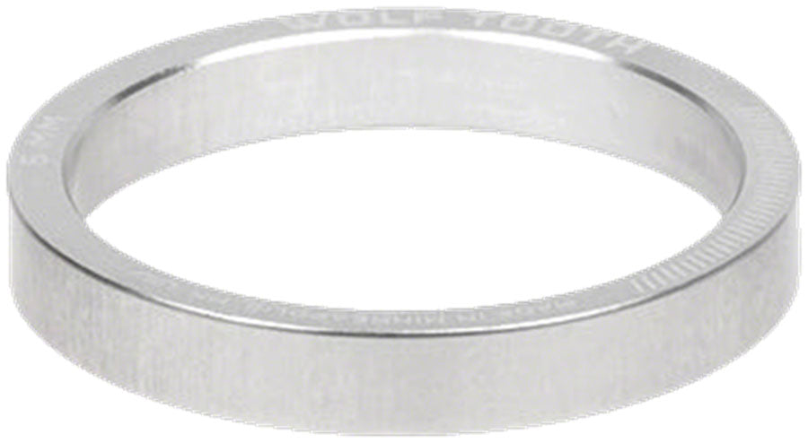 Wolf Tooth Headset Spacer - 5mm Raw Silver 1 pc.
