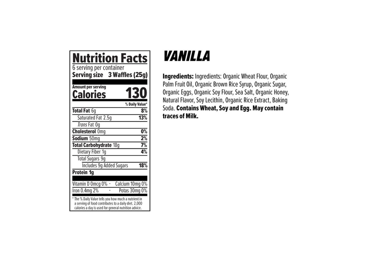 Supplement Honey Stinger Mini Waffles Vanilla 5.3oz Bag