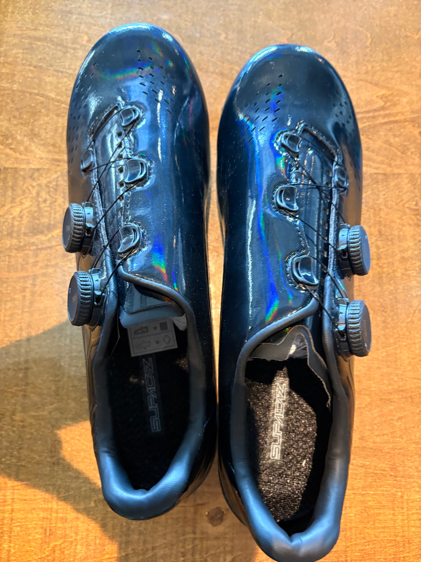 Supacaz Kazze Carbon Road Shoe Clipless 44 US 10.5/ EU 44 Black Hologram