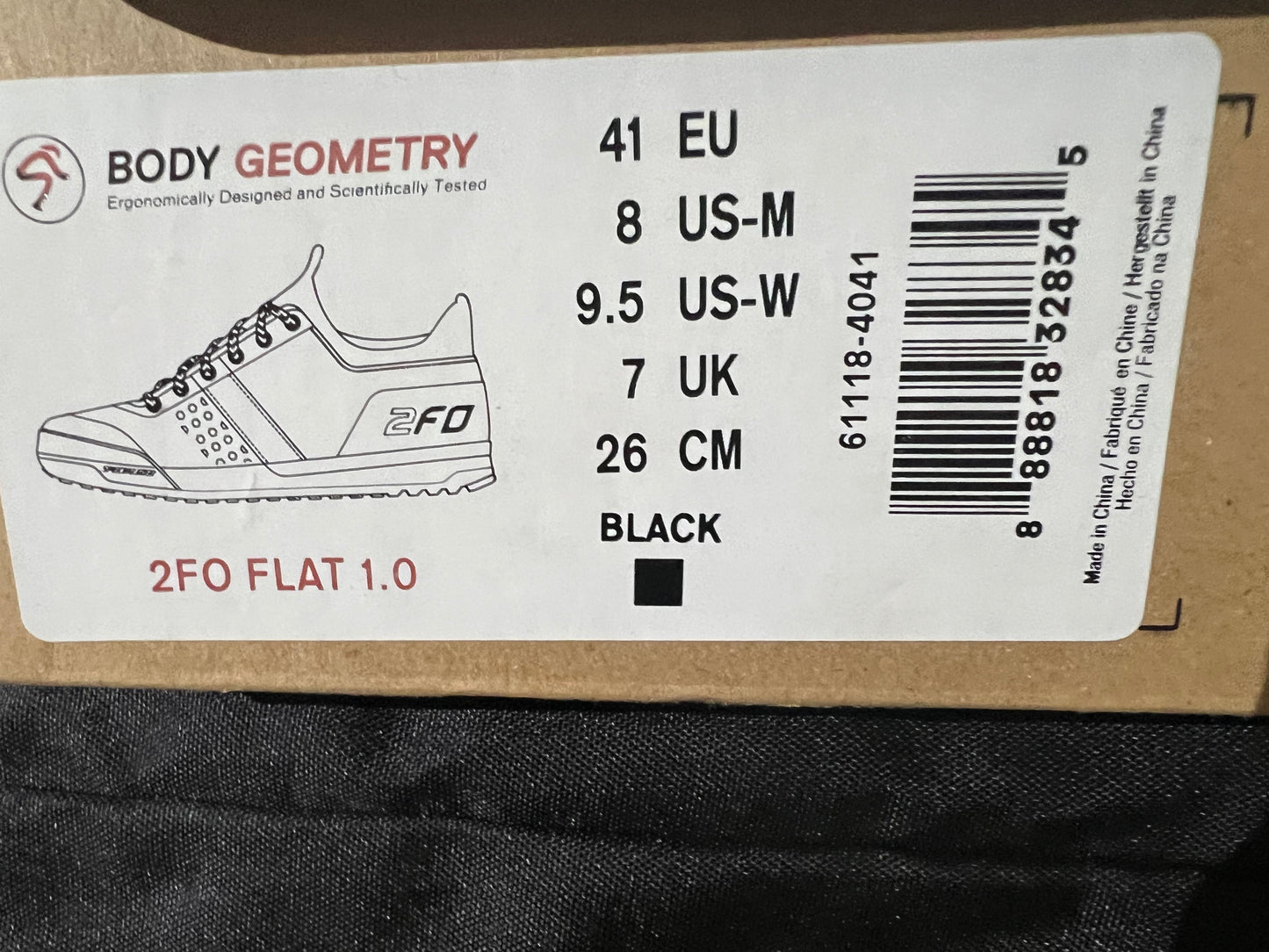 2FO CLIP 2.0 MTB SHOE BLK Specialized Size: 41