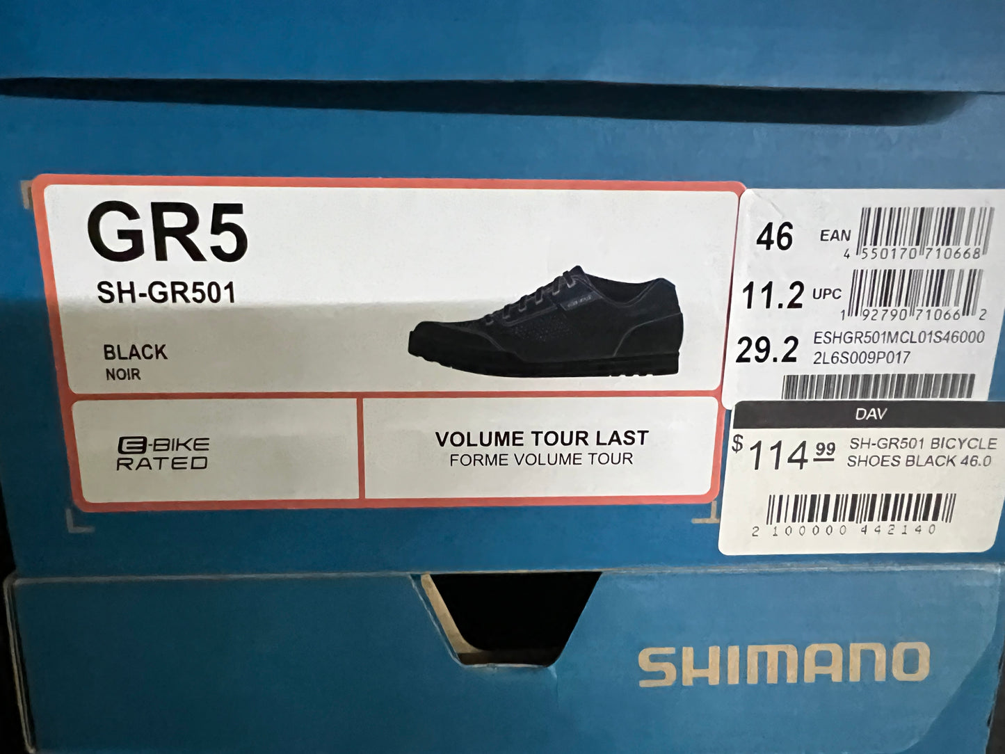 Shimano GR501 Cycling Shoe-black size:46