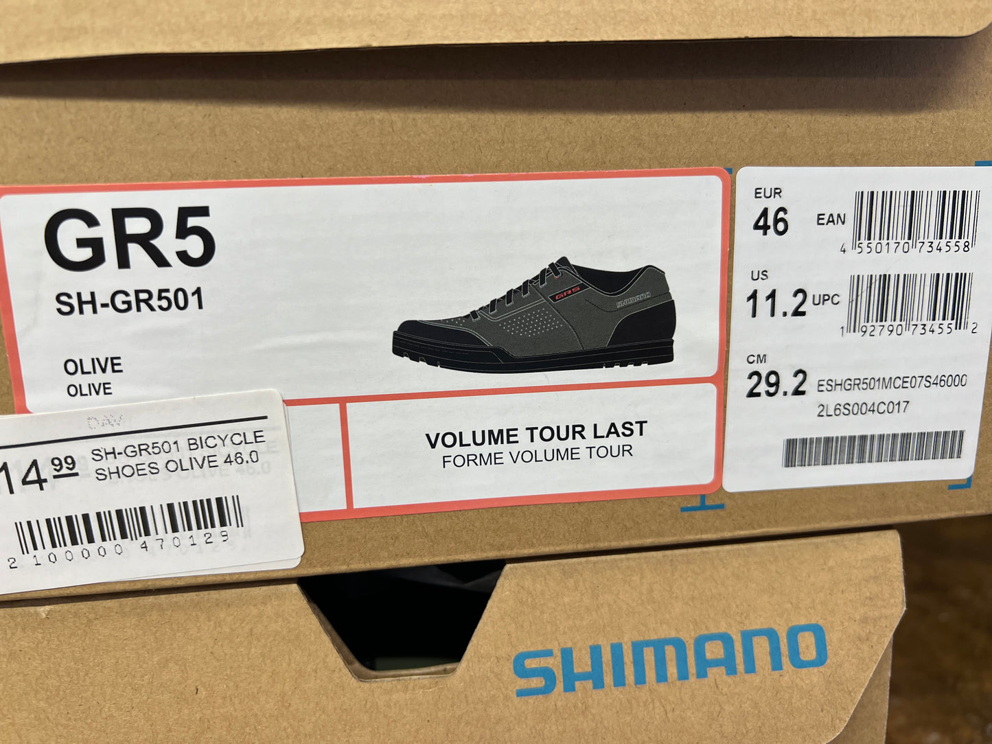 Shimano GR501 Cycling Shoe-olive size:46