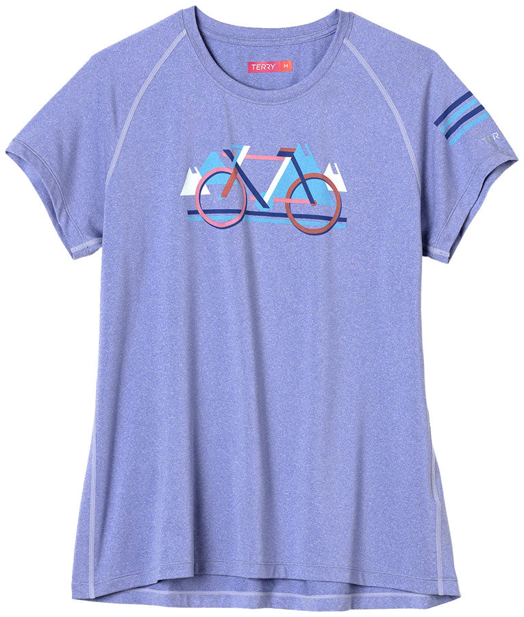 Terry Tech Tee - Flow Iris/Block X-Small