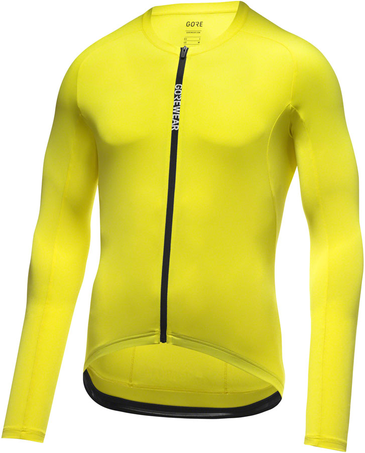 Gorewear Spinshift Long Sleeve Jersey - Neon Yellow Mens Large