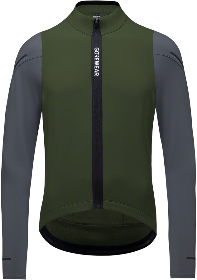 Gorewear Spinshift Thermo Long Sleeve Jersey - Green/Graphite Mens Medium