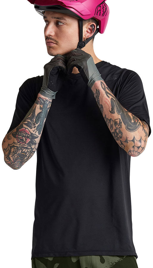 Troy Lee Designs Skyline Short Sleeve Jersey – Mono Black Small