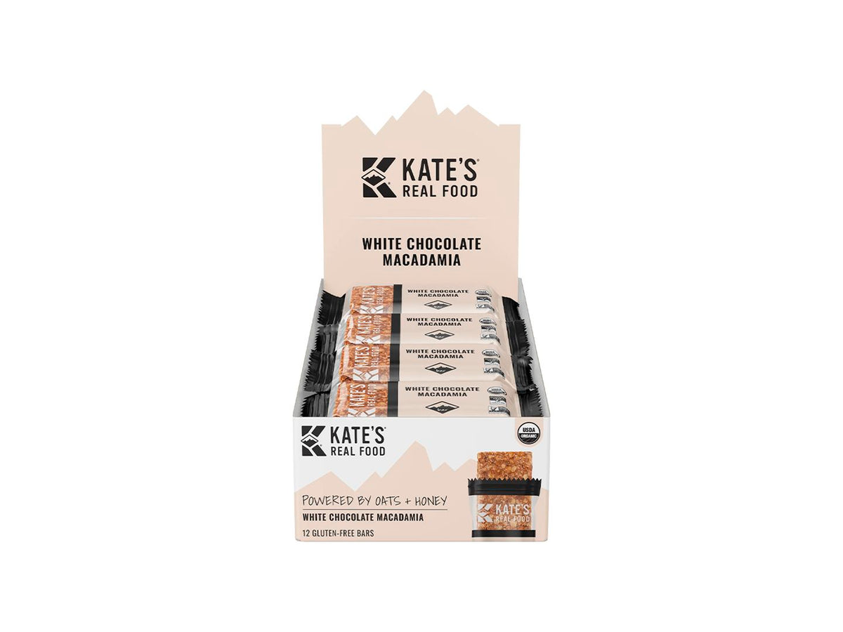 Supplement Kates Real Food White Chocolate Macadamia 12Pack