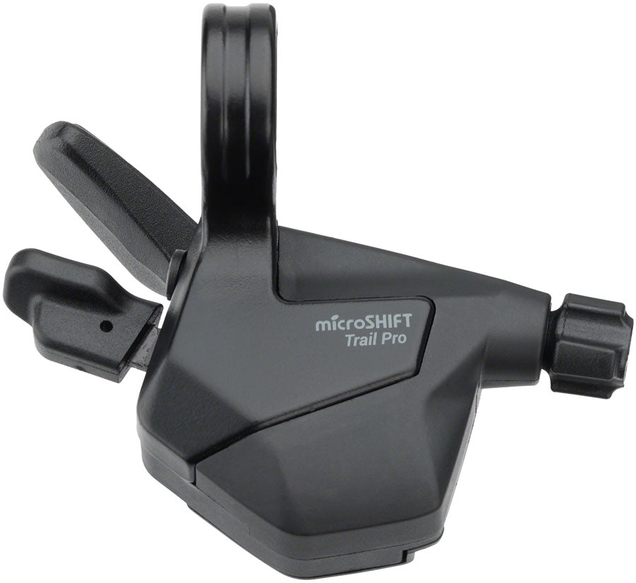 microSHIFT ADVENT Trail Trigger Pro Right Shifter - 1 x 9 Speed Silicone Thumb Pad ADVENT Compatible Only BLK