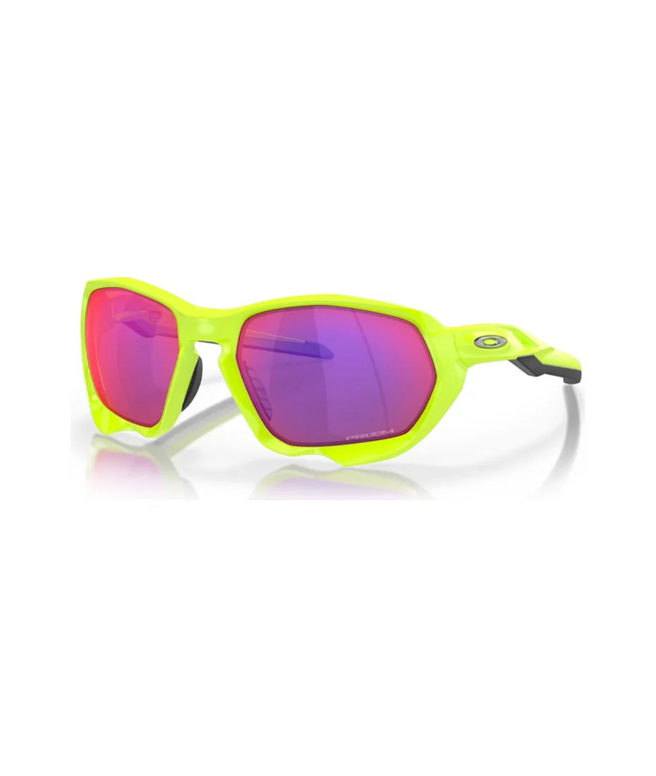 Oakley Men's OO9019 Plazma Sunglasses, Matte Retina Burn/Prizm Road, 59 mm