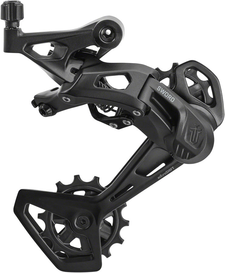 microSHIFT Sword BLK Rear Derailleur - 9-Speed Long Cage Compatible Sword BLK 2x BLK