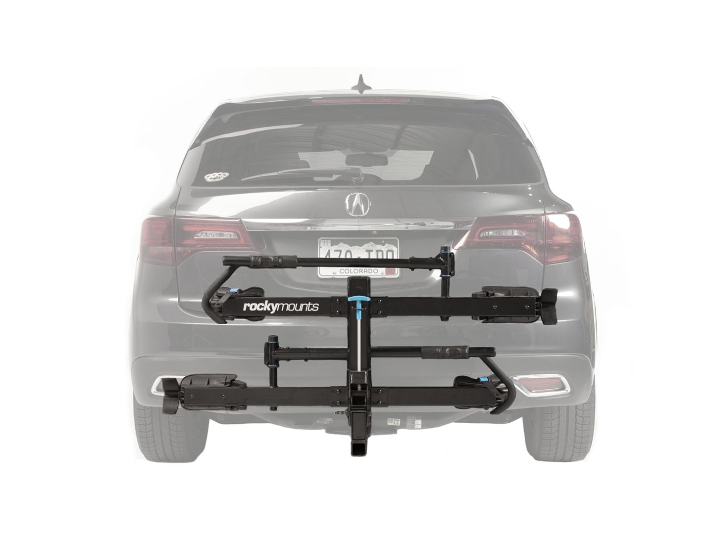 Car Rack RockyMounts MonoRail 2-Bike Hitch 1.25" Black