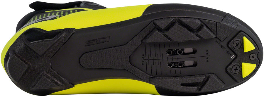 Sidi Algor Primaloft Cycling Boots - BLK/YLW Fluorescent Size 41 Millenium Fit