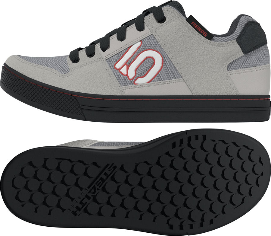 Five Ten Freerider Flat Shoes - Mens Gray 3/Footwear White/Wonder Alumina 14
