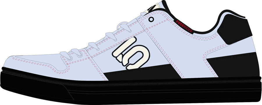 Five Ten Freerider Flat Shoes - Womens Crystal Sky/Off White/Core Black 7
