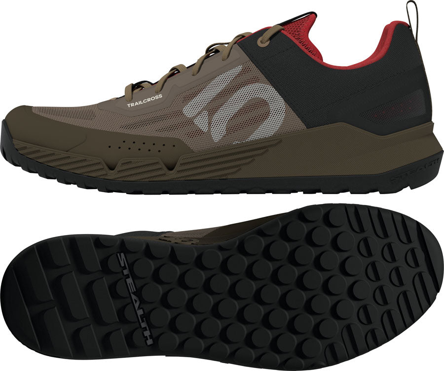 Five Ten Trailcross LT Flat Shoes - Mens Cardboard/Off White/Core Black 8