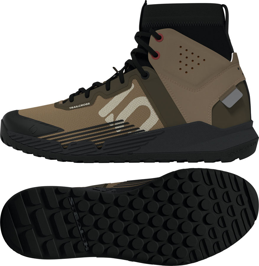 Five Ten Trailcross Mid Pro Flat Shoes - Mens Cardboard/Off White/Core BLK 12