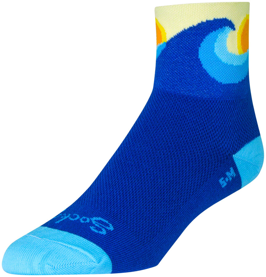 SockGuy Classic Swell Socks - 3" Blue Small/Medium