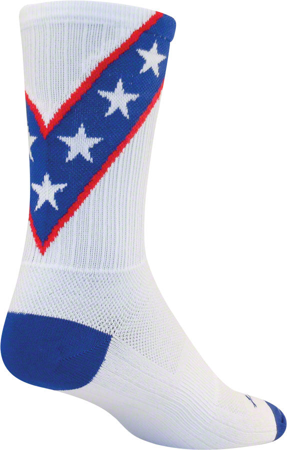 SockGuy SGX Daredevil Socks - 6" White Large/X-Large