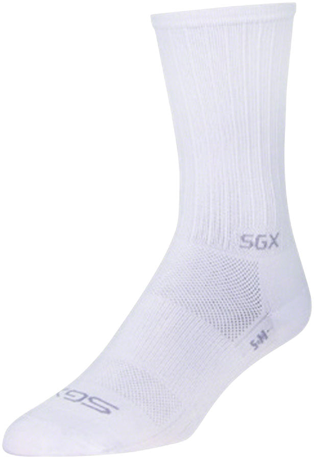SockGuy SGX White Socks - 6" White Large/X-Large