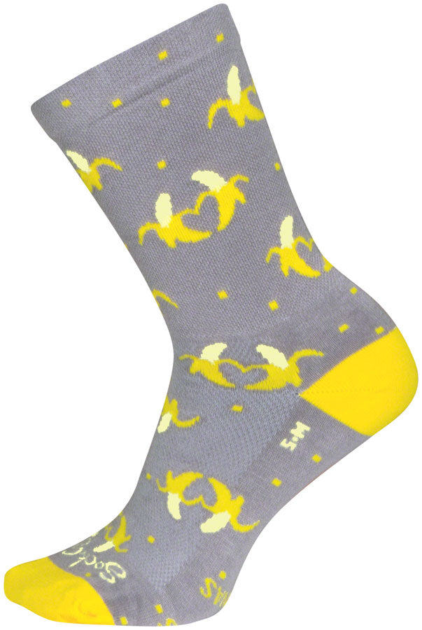 SockGuy Bananas Crew Sock - 6" Large/X-Large