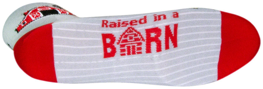 SockGuy Classic Barn Socks - 3" White Small/Medium