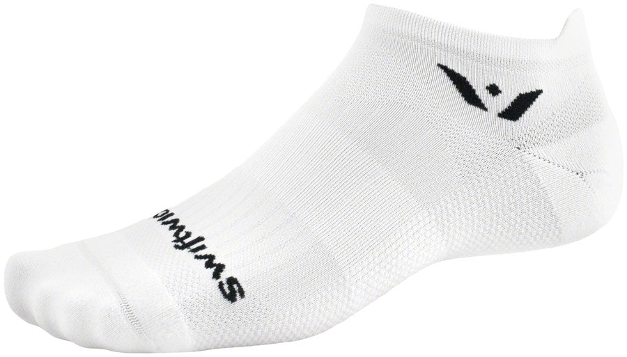 Swiftwick Aspire No Show Socks - White Small