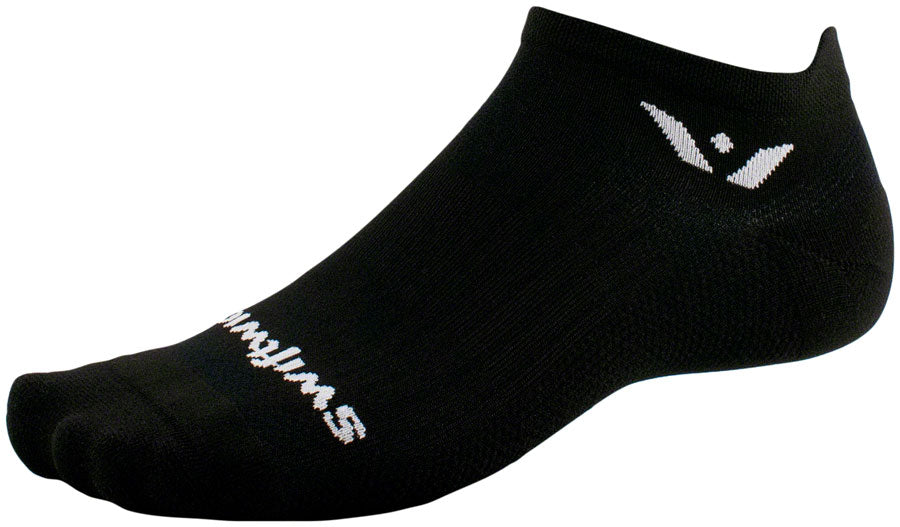 Swiftwick Aspire No Show Socks - Black X-Large