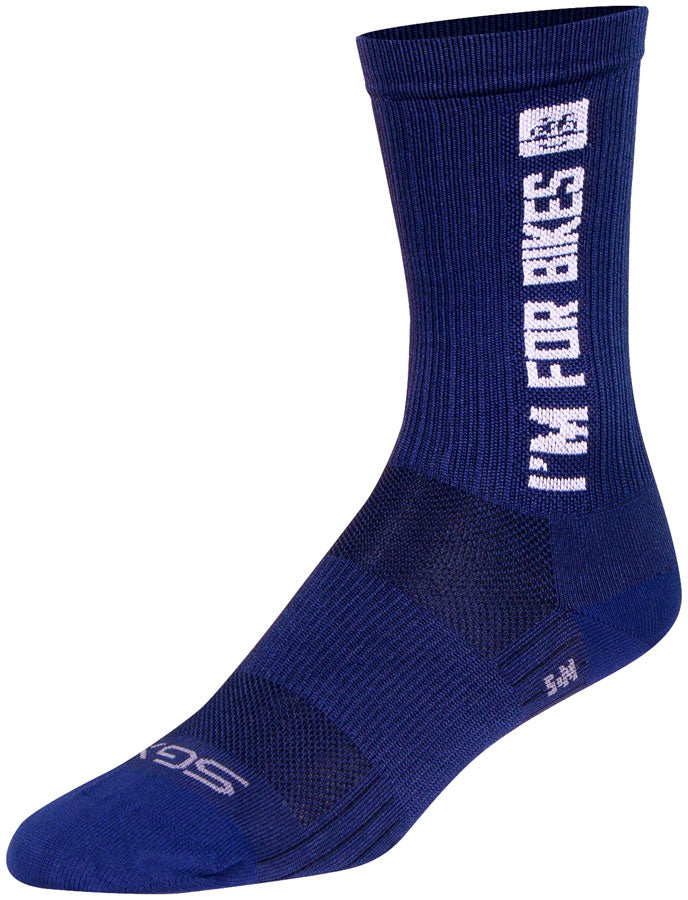 SockGuy SGX People For Bikes Socks - 7" Small/Medium