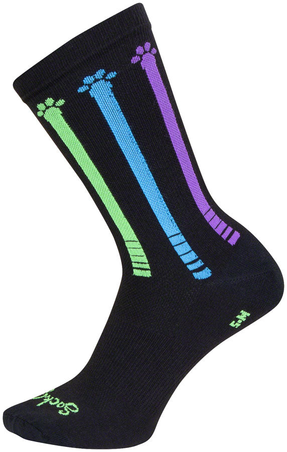 SockGuy Pawsitive Crew Socks - 6" Large/X-Large