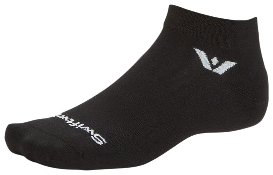 Swiftwick Aspire Ankle Socks - Circuit Black Small