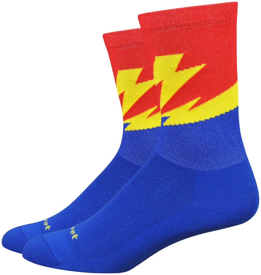 DeFeet Aireator Flash Socks - 5 inch Multi-Color Womens Small