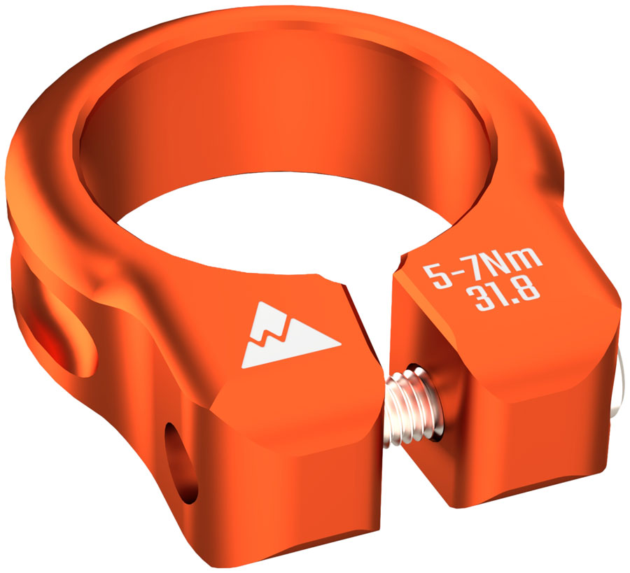 Wheels Manufacturing Seatpost Clamp - 31.8mm Bolt-On Orange