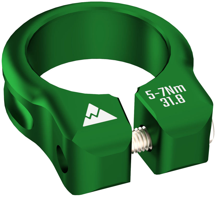 Wheels Manufacturing Seatpost Clamp - 34.9mm Bolt-On Green