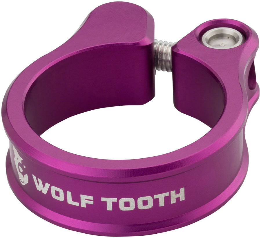 Wolf Tooth Seatpost Clamp - 34.9mm Bolt-On Purple