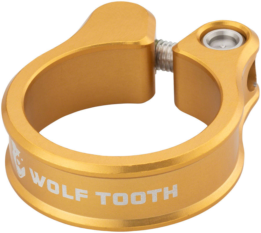 Wolf Tooth Seatpost Clamp - 34.9mm Bolt-On Gold