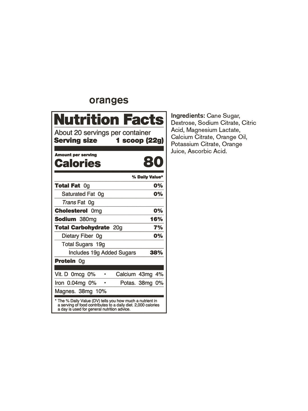 Supplement Skratch/Trek Sport Hydration Orange 1lb Bag