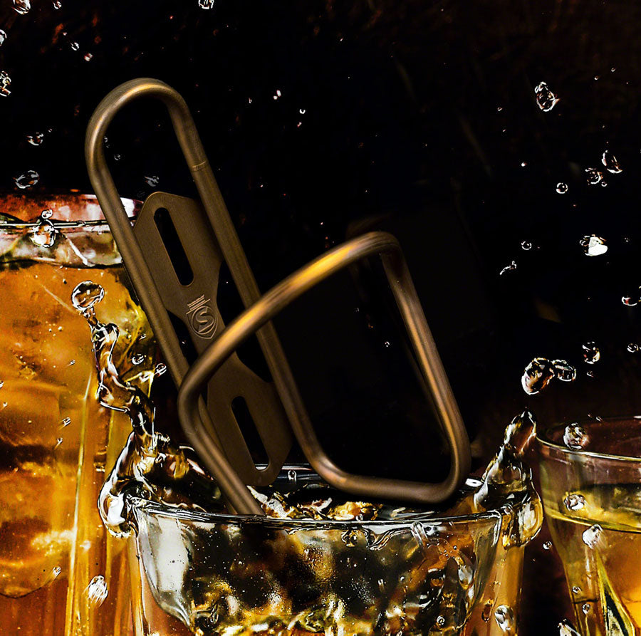 Silca Anodized Titanium Bottle Cage - Bourbon Water Bottle Cages Silca