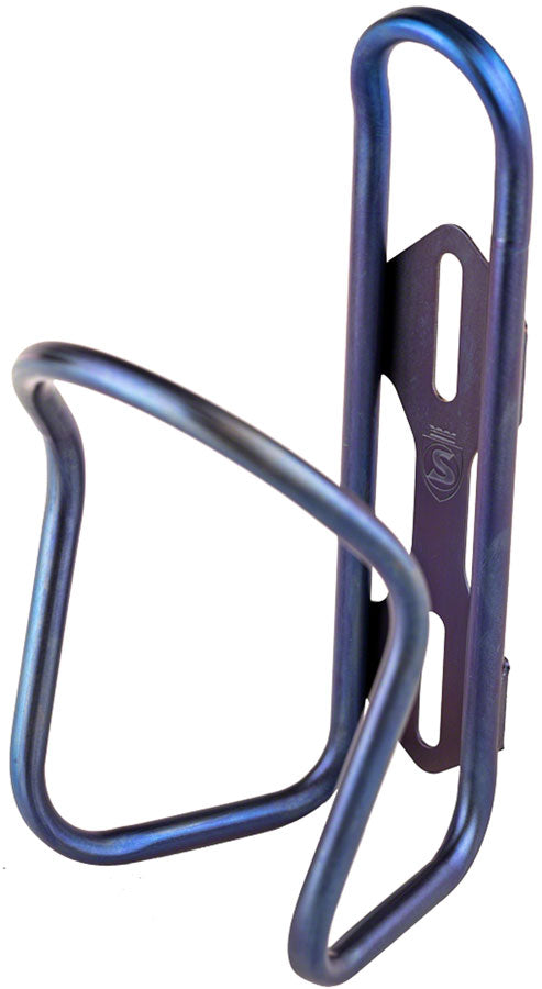 Silca Anodized Titanium Bottle Cage - Royal Purple Water Bottle Cages Silca