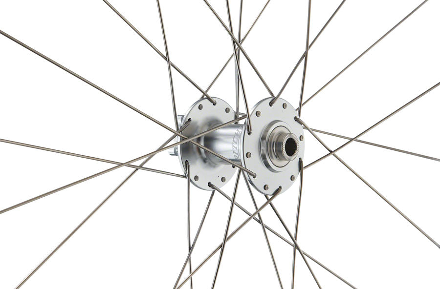 Ritchey Classic Zeta Wheelset - 700c 12 x 100mm 12 x 142mm 6-Bolt HG11 Road Silver