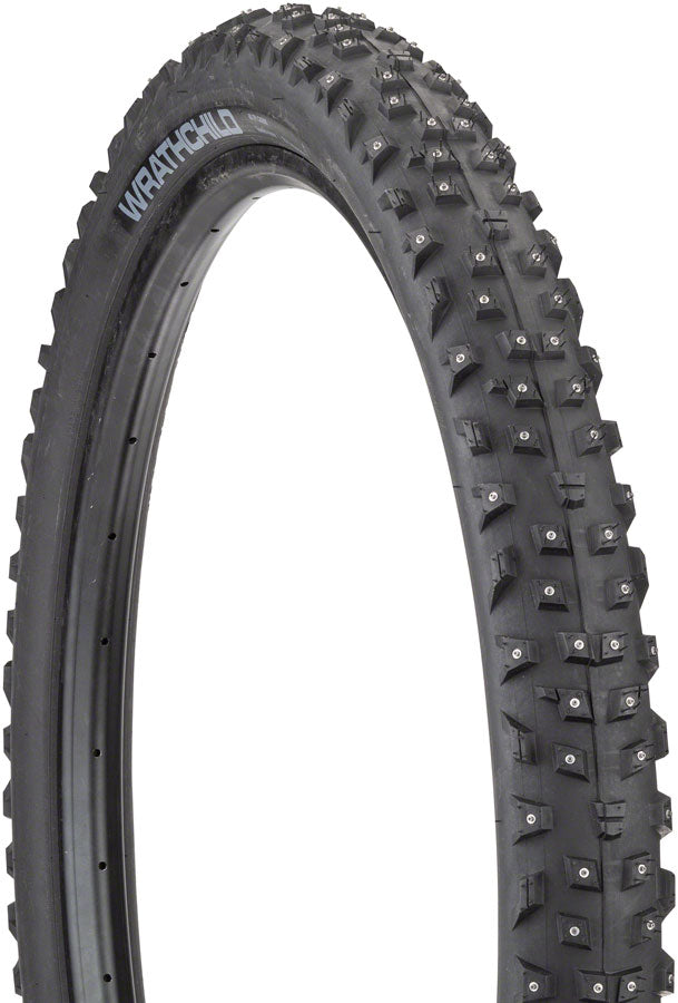 45NRTH Wrathchild Tire - 29 x 2.6 Tubeless Folding BLK 60 TPI 252 Concave Carbide Studs