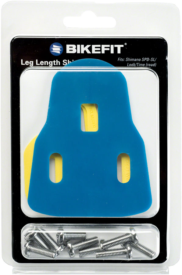 BikeFit Leg Length Shims - Universal Look/Time/Shimano SL Compatible 3-Hole 3mm 1-Pack Kit
