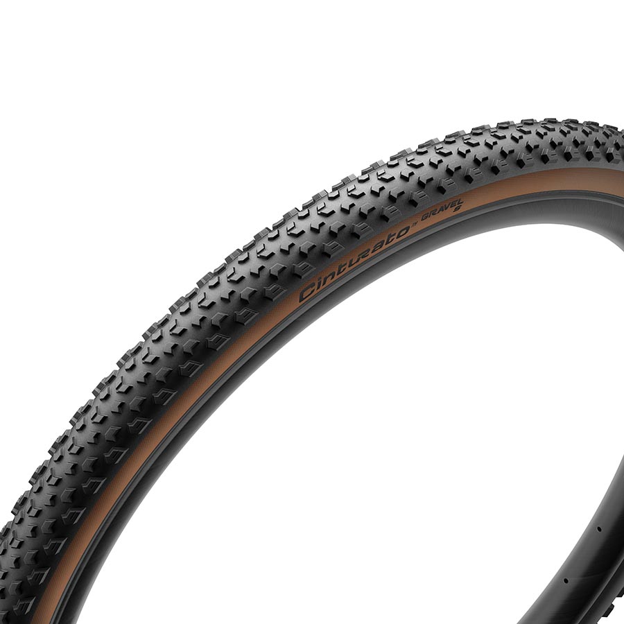 Pirelli Cinturato Gravel S Tire - 700 x 50 Tubeless Folding Classic Tan Tires Pirelli