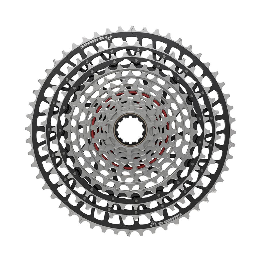 SRAM XX SL Eagle T-Type XS-1299 Cassette - 12-Speed 10-52t For XD Driver Silver/BLK Cassettes and Cogs SRAM