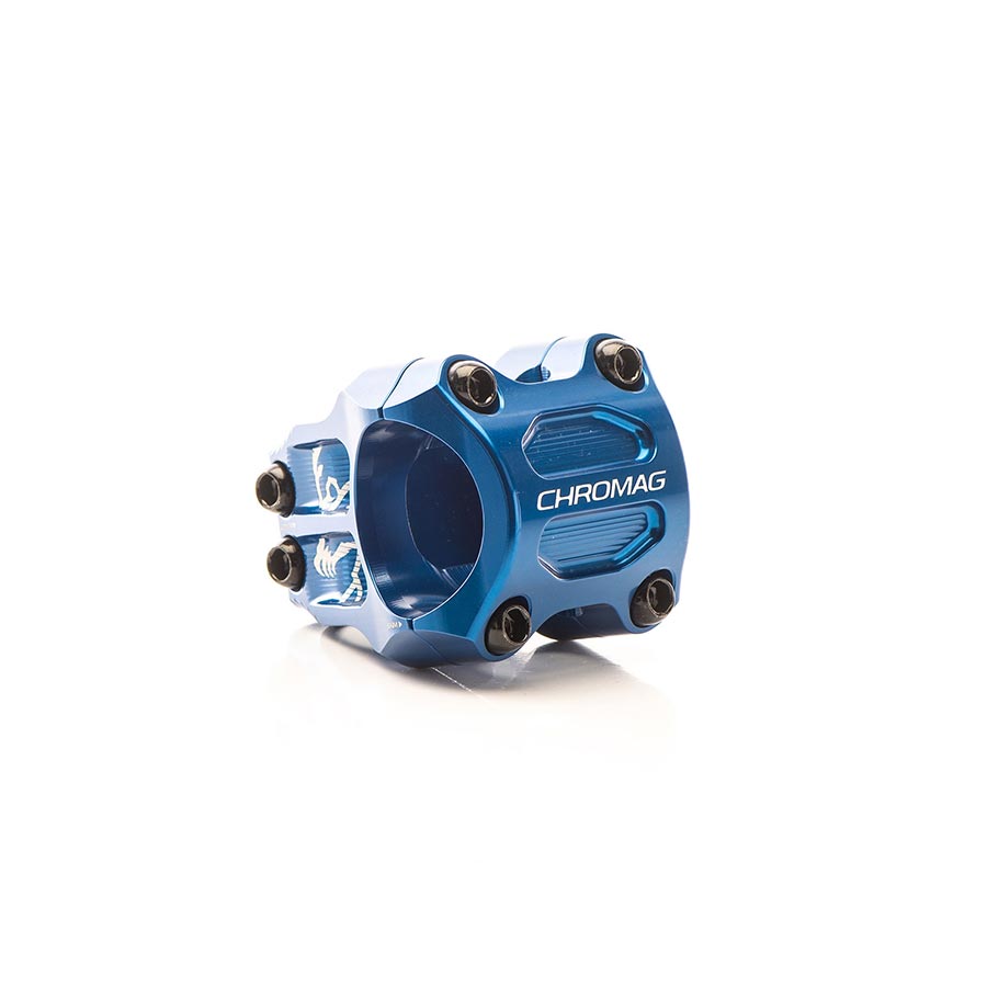 Chromag Riza Stem - 32mm 35mm Clamp +/-0 Blue Stems Chromag