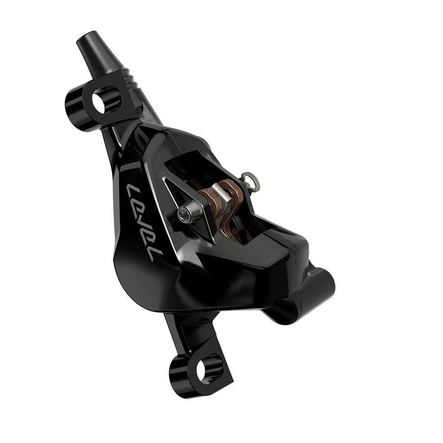 SRAM Level Silver Stealth Disc Brake Caliper Assembly - Front/Rear Post Mount 2-Piston BLK C1 Disc Brake Calipers SRAM