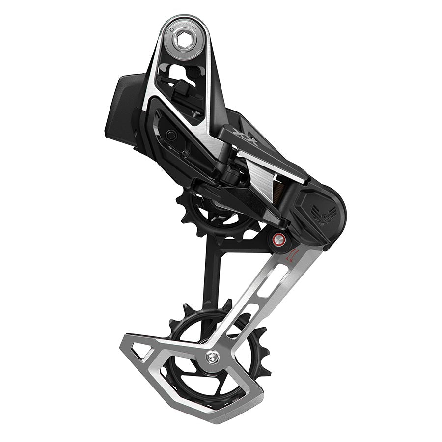SRAM XX Eagle T-Type AXS Rear Derailleur - 12-Speed 52t Max Battery Not Included Wheel Axle Mount Aluminum Cage BLK/Silver Rear Derailleurs SRAM