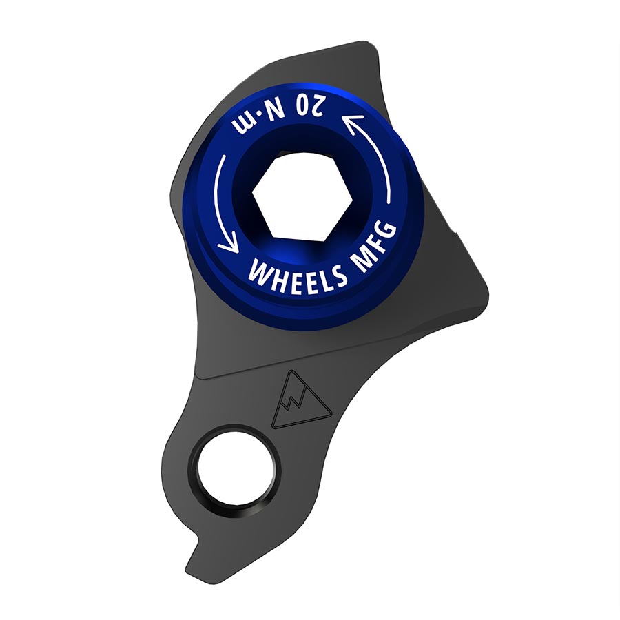 Wheels Manufacturing Universal Derailleur Hanger - 404-6 For Frames designed to accept SRAM UDH BLK/Blue Derailleur Hangers and Hardware Wheels Manufacturing