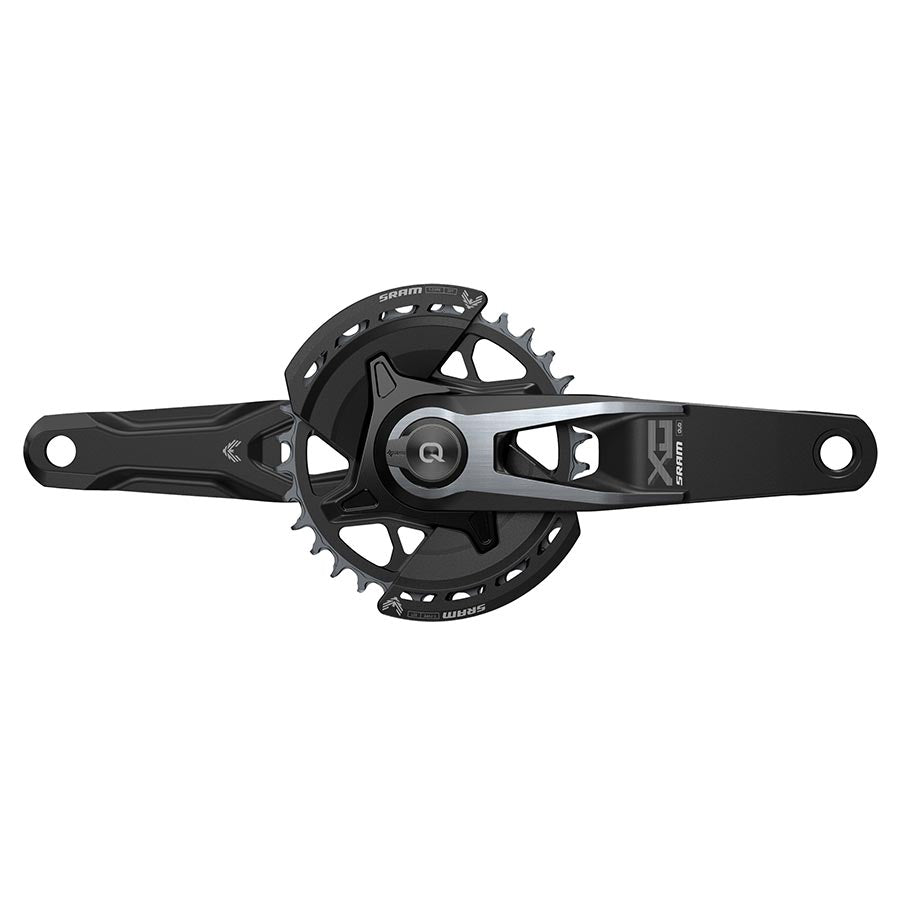 SRAM X0 Eagle T-Type AXS Power Meter Wide Crankset - 175mm 12-Speed 32t Chainring Direct Mount 2-Guards PM DUB Spindle BLK Cranksets and Arms SRAM